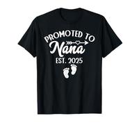 Promoted to Nana 2025 Grandma Est 2025 T-Shirt
