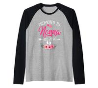 Promoted to Nonna Est 2026 Mothers Day First Time Raglan Baseball Tee