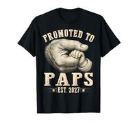 Promoted to Paps est.2027 Father's Day First time Papa T-Shirt