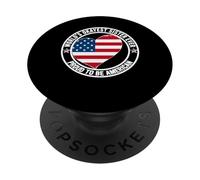 Promoted To Sis Best American Lady World's Okayest Sister PopSockets Adhesive PopGrip