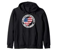 Promoted To Sis Best American Lady World's Okayest Sister Zip Hoodie