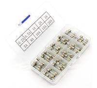 Promotion! 100Pcs Set 5x20mm Quick Blow Glass Tube Fuse Assorted Kits,Fast-Blow Fuses