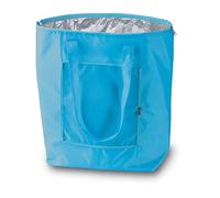 PromotionGift - Reusable Foldable Cooler, Shopping, Beach Bag Light and Durable, with Inner Aluminium Lining for Perfect Cooling Function - 25L (baby blue)