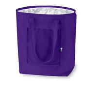 PromotionGift - Reusable Foldable Cooler, Shopping, Beach Bag Light and Durable, with Inner Aluminium Lining for Perfect Cooling Function - 25L (purple)