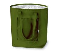 PromotionGift - Reusable Foldable Cooler, Shopping, Beach Bag Light and Durable, with Inner Aluminium Lining for Perfect Cooling Function - 25L (olive green)