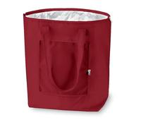 PromotionGift - Reusable Foldable Cooler, Shopping, Beach Bag Light and Durable, with Inner Aluminium Lining for Perfect Cooling Function - 25L (burgundy)