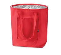 PromotionGift - Reusable Foldable Cooler, Shopping, Beach Bag Light and Durable, with Inner Aluminium Lining for Perfect Cooling Function - 25L (red)