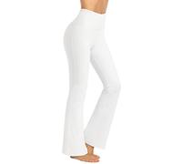 Promover Flared Trousers Women Bootcut Yoga Pants for Women Sports Leggings Stretch High Waist Workout Bootleg Tummy Control White Work Trousers