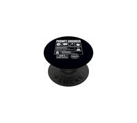 Prompt Engineer AI Tech Humor Sarcastic Warning Label PopSockets Adhesive PopGrip