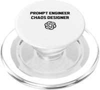 Prompt Engineer Chaos Designer - Funny AI Engineering PopSockets PopGrip for MagSafe