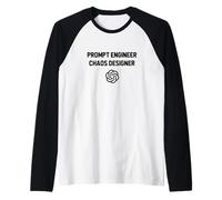 Prompt Engineer Chaos Designer - Funny AI Engineering Raglan Baseball Tee