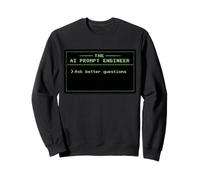 Prompt Engineer Funny AI Tech Worker Retro Computer Gift Sweatshirt