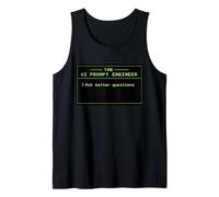 Prompt Engineer Funny AI Tech Worker Retro Computer Gift Tank Top