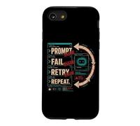 Prompt Fail Retry Repeat Testing Endless Cycle Humor Case for iPhone SE (2020) / 7/8