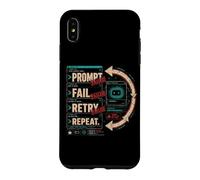 Prompt Fail Retry Repeat Testing Endless Cycle Humor Case for iPhone XS Max