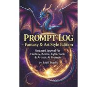 Prompt Log - Fantasy & Art Style Edition: Undated Journal for Fantasy, Anime, Cyberpunk & Artistic AI Image Prompts.