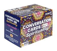 Prompta 400 Non-Denominational Spirituality Prompts for Self-Reflection, Journaling & Conversation - Spiritual Gifts & Meditation - 2.5" x 1.75" Sized Cards - Deepen Your Journey & Find Inner Peace