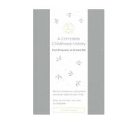 Promptly Journals, A Complete Childhood History: From Pregnancy to 18 Years Old (Grey, Linen) | Baby Book and Pregnancy Journal | Baby Memory Book