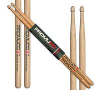 Promuco American Premium Hickory Drumsticks 7A - Precise Jazz Sticks - Wood Tip - Since 1964