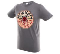 John Bonham T-Shirt - On Drums (XL) Charcoal