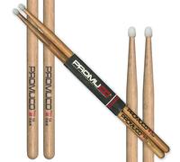 Promuco Oak Nylon Tip Drumsticks 5A - Durable All-Round Sticks - Since 1964