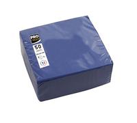 Pronappe 50 Napkins Micro-Embossed Paper 20x20cm 2-Ply Navy Blue