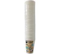 PROnappe Disposable Cups White 7.5 x 7.5 x 34.5 cm 50 Pieces of 200 ml
