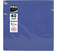 PROnappe Napkins 2 Ply Blue 19 x 19 x 7.5 cm 40 Pieces