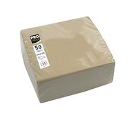 PRONAPPE - Ref. SV622042I - 50 Cocktail Napkins 20 x 20 cm - Micro-Embossed Paper - 2 Ply Wadding - Twine