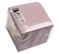 PRONAPPE SV622003I Cocktail Napkins 20 x 20 cm 2-Ply Micro-Embossed Paper 2 Ply Antique Pink