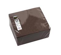 Pronappe SV622011I Cocktail Napkins 20 x 20 cm 2-Ply Micro-Embossed Paper 2 Ply Chocolate