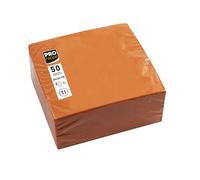 Pronappe SV622012I Cocktail Napkins 20 x 20 cm 2-Ply Micro-Embossed Paper 2 Ply Orange