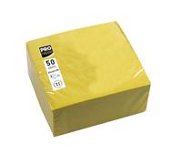 Pronappe SV622024I Cocktail Napkins 20 x 20 cm 2-Ply Micro-Embossed Paper 2 Ply Yellow