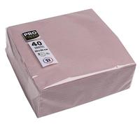 PRONAPPE SV623803I 40 Napkins 38 x 38 cm Micro-Embossed Paper 2-Ply Wadding Old Pink