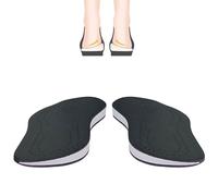Pronation Insoles,Medial Heel Wedges Inserts for Men Women,PU Leather Orthopedic Insoles for Correcting Insoles for O/X Legs,Bow Legs,Heel Pain,Uneven Foot Alignment