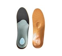 Pronation Insoles, PU Leather Orthopedic X/O Valgus Orthotics Arch Support Insoles, Men And Women Plantar Fasciitis Pain Relief And Shock Absorption, For Flat Feet Semi-Rigid Foot Arch(Brown one pair,