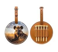 Prone Hyena Brown Golf tee Storage Bag - Easy to Carry Around and More efficient in Playing Golf
