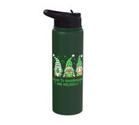 Prone to Shenanigans and Malarkey Gnomes Stainless Steel Insulated Water Bottle