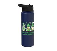 Prone to Shenanigans and Malarkey Gnomes Stainless Steel Insulated Water Bottle