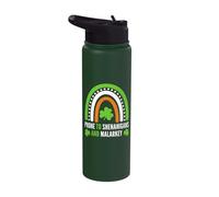 Prone to Shenanigans and Malarkey Rainbow Stainless Steel Insulated Water Bottle