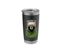 Prone to Split The G Drinking Irish Shamrock St Patricks Day Stainless Steel Insulated Tumbler