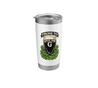 Prone to Split The G Drinking Irish Shamrock St Patricks Day Stainless Steel Insulated Tumbler