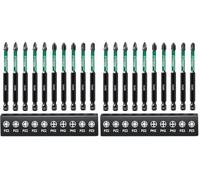 Pronese 10 pcs 90 mm PZ2 Impact Driver Bits & PH2 & PZ3 Magnetic Long S2 Steel Magnetic Drill Bits (Pack of 2)
