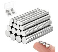 Pronese 300 Small Round Neodymium Magnets - 40pcs 6x3mm,100pcs 5x2mm, 60pcs 4x2mm, 100pcs 3x1mm, Strong Magnets for Fridge, Whiteboards, Crafts