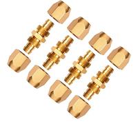 Pronese 4 Pack Soild Brass HPT Air Reusable Hose Splicer Repair Kit,Air Hose Fitting for 3/8-Inch ID Hose