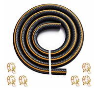 Pronese 6mm Nitrile Rubber (NBR) Fuel Hose - 1m Length, Oil & Heat Resistant, 6 Clamps Included, for Autos & Motorcycles