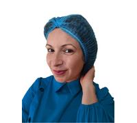 PRONETS BLUE Disposable Hair Nets - Pack of 300 Hairnets, Elastic Mob Caps for Kitchen, Salon & Medical Use, Hygienic Non-Woven Hair Covers, Breathable & Dust-Free Protective Headwear for Men & Women