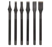Prong Chisel Slot Punch, Leather Cutti, 6 Piece Steel DIY Set for Leather Crafting, Polisfor Cutting, Includes 3mm to 12mm Chisels for