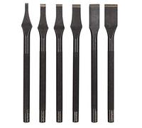 Prong Chisel Slotted Straight Flat Tip Punch 6pcs Leather Punch Tools Leather Flat Puncher for DIY Leather Hand Work