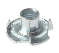 Pronged T Nuts ZP M6 Bag 10